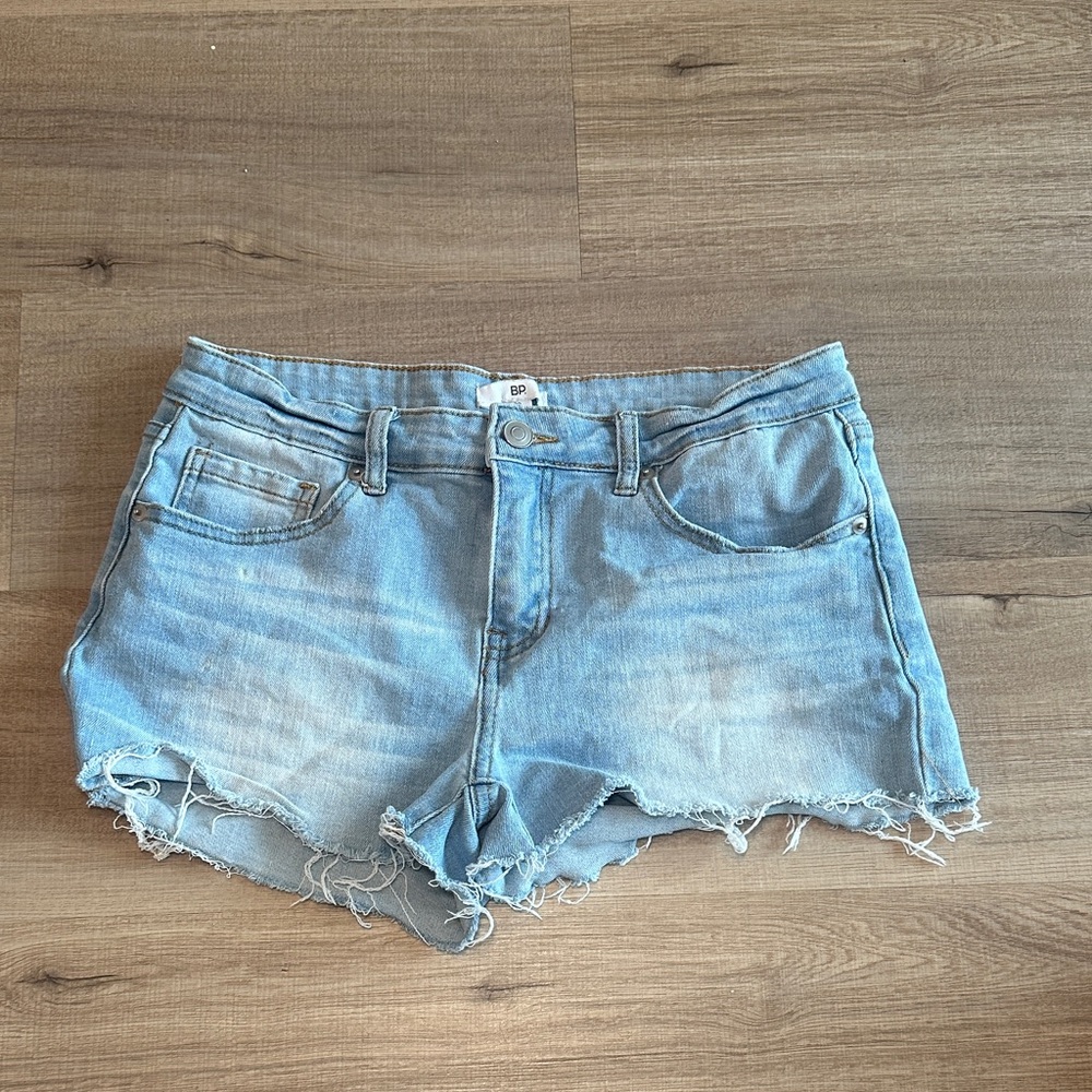 bp Light Wash Denim Cutoff Shorts